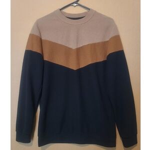 Men's Black and Brown Sweater